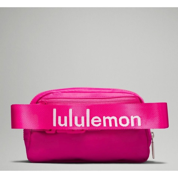 ***LAST ONE!!!**LULULEMON 1L EVERYWHERE BELT BAG IN SONIC PINK/WHITE - Picture 2 of 10